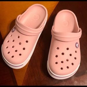 Crocs kids light pink size 13